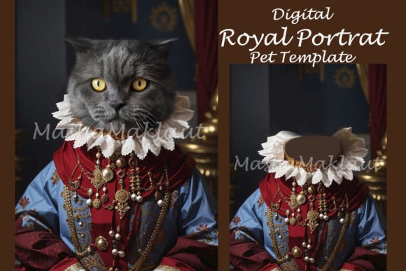 Download Queen Pet Portrait Template - Pet portrait Collection