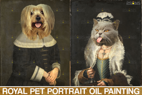 Download Royal Pet Portrait Templates Vol.4 - Pet portrait Collection