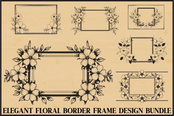 Download Floral Frame Border Bundle - Frame Collection