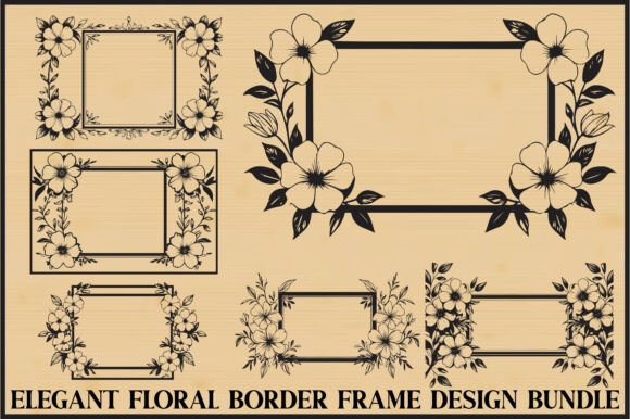 Download Floral Frame Border Bundle - Frame Collection