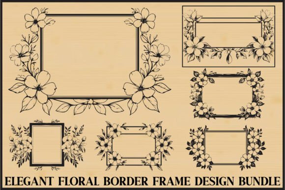 Download Floral Frame Border Bundle - Frame Collection