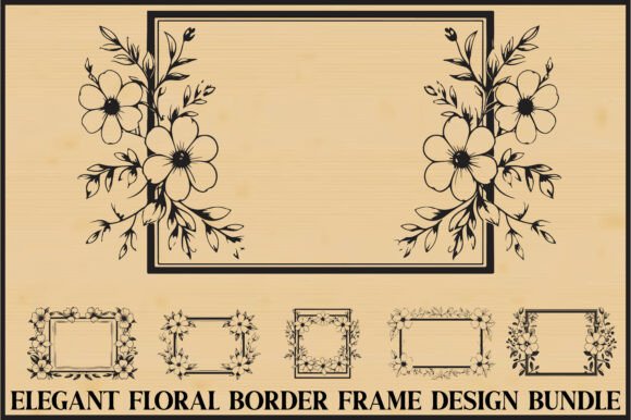 Download Floral Frame Border Bundle - Frame Collection