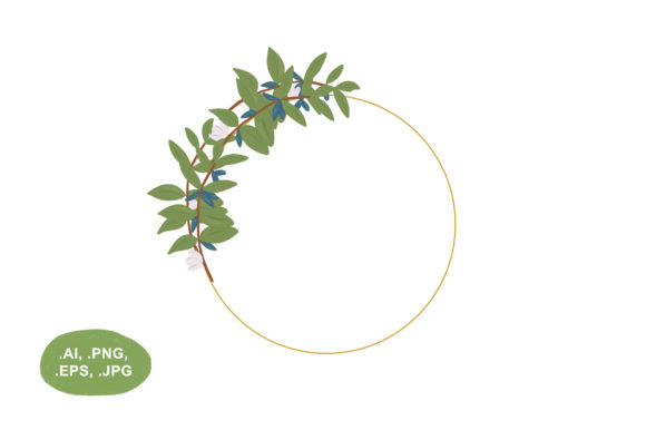 Download Frame with Botanical Design on One Side - Frame Collection