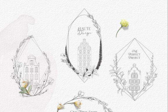 Download Flowered Frames. Old Town Story. Vintage - Frame Collection