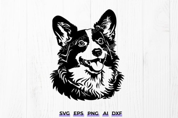 Download Welsh Corgi Dog SVG - Cute Pet Portrait - Pet portrait Collection