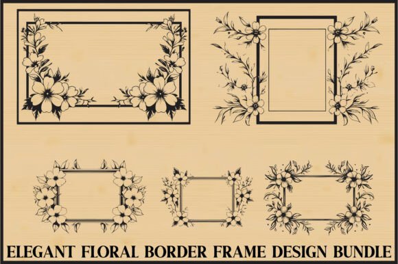 Download Floral Frame Border Bundle - Frame Collection