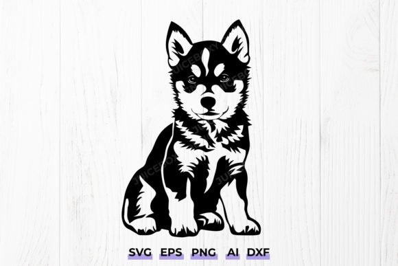 Download Siberian Husky Puppy Svg, Pet Portrait - Pet portrait Collection