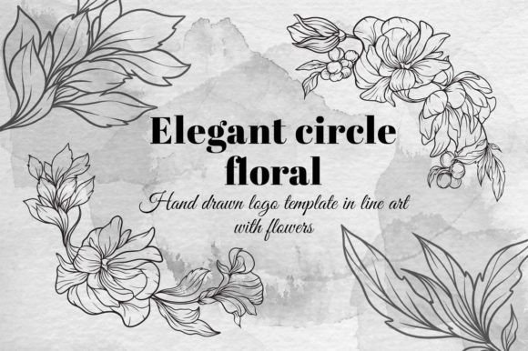 Download Elegant Circle Floral Frame - Frame Collection